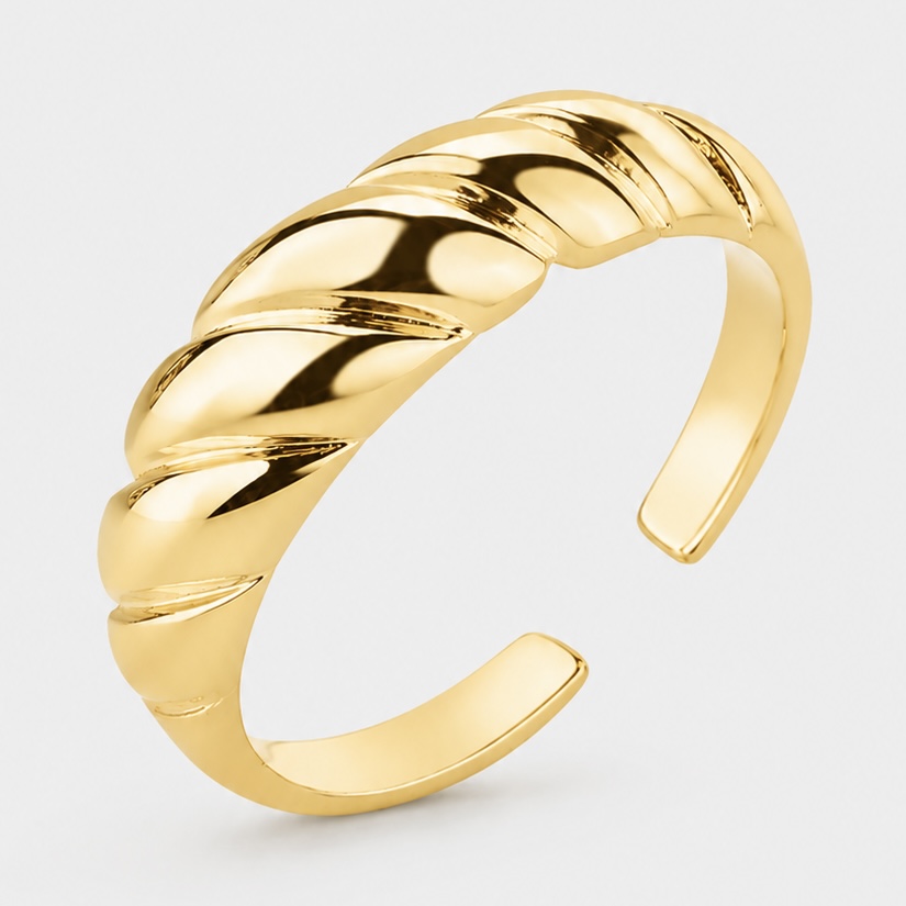 Anel Croissant - Ouro
