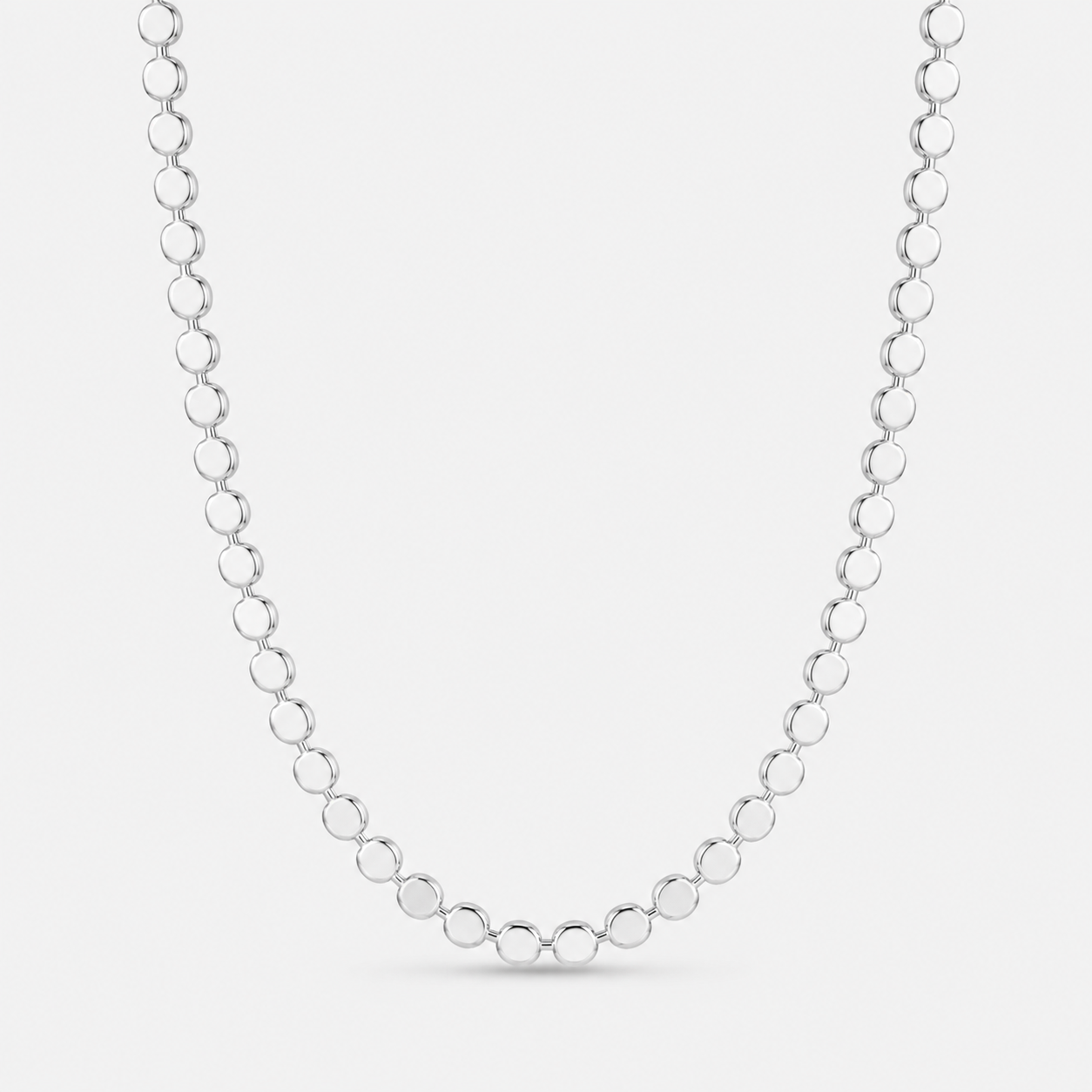 Choker Bolinhas Diamantadas - Ródio