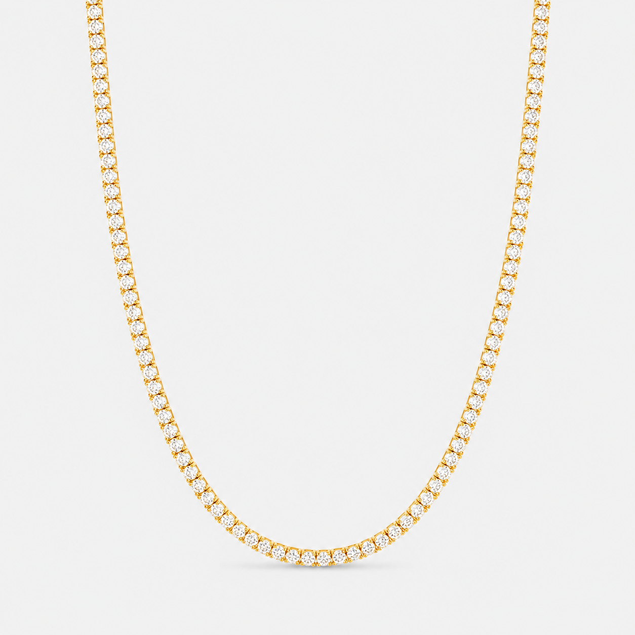 Colar Riviera 2 mm 45 cm - Ouro