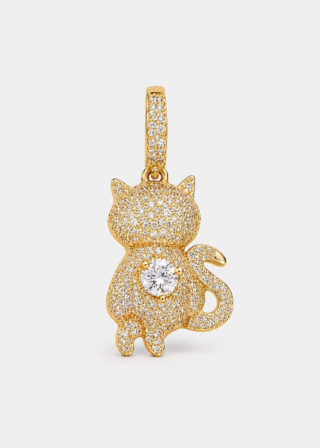 Pingente Gatinho - Ouro