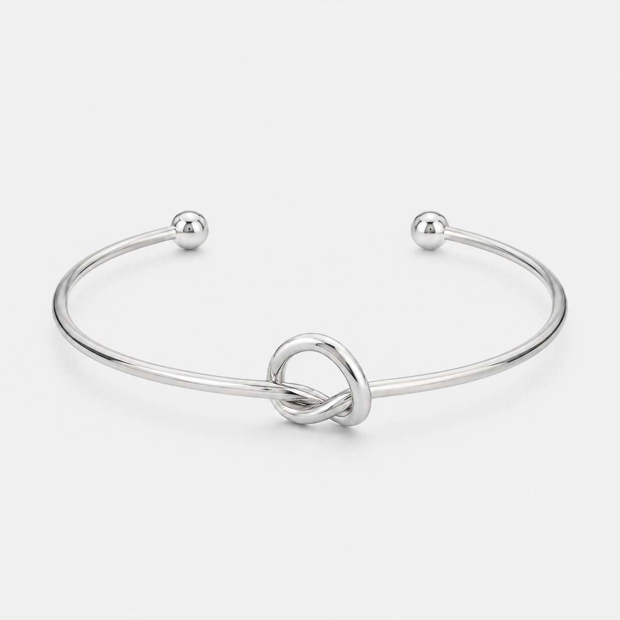 Bracelete Nó G - Ródio