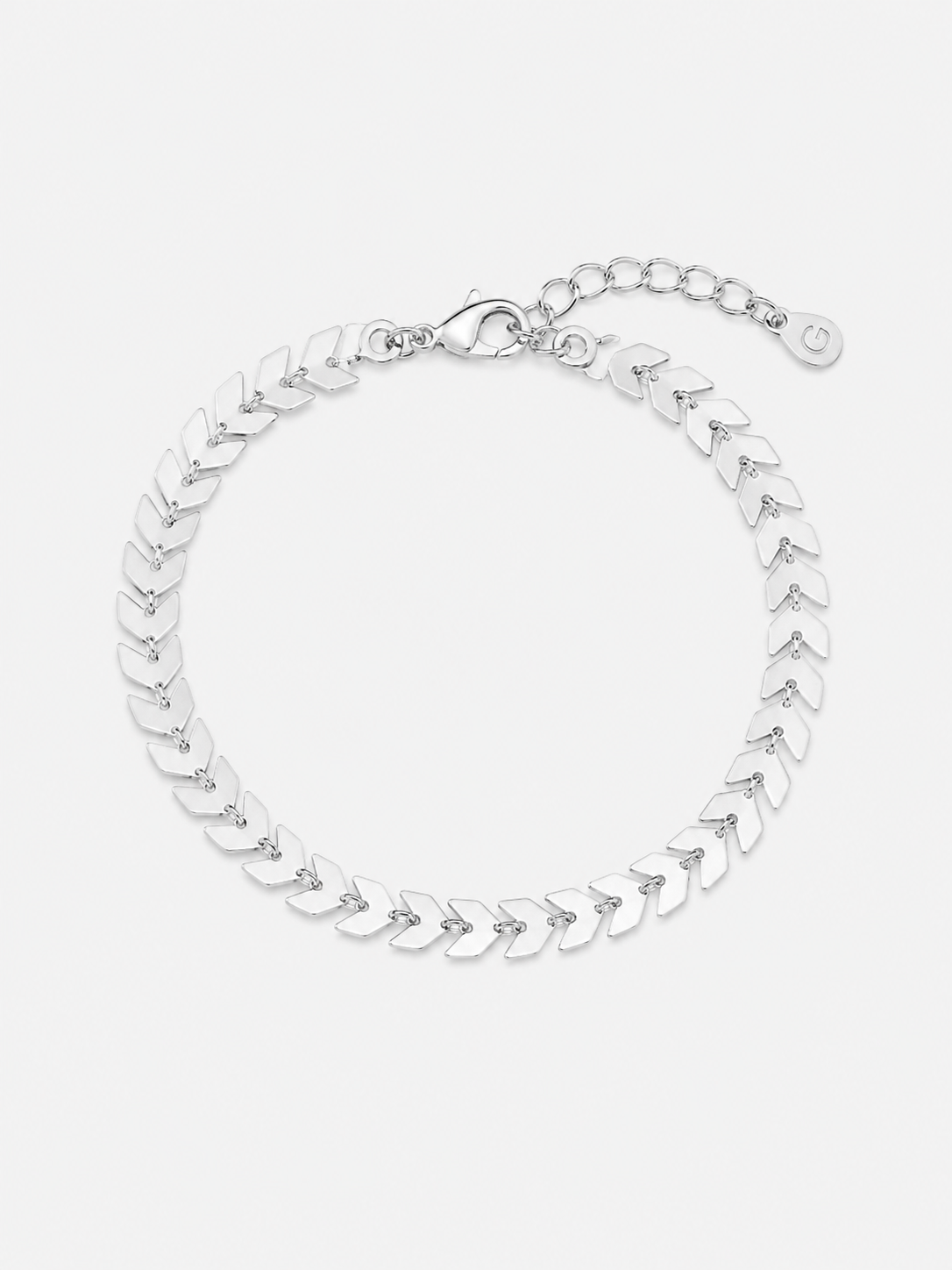 Pulseira Chevron - Ródio