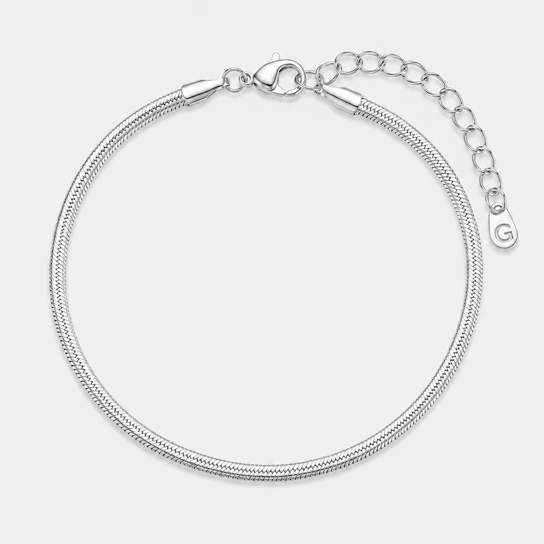 Pulseira Fita Lisa - Ródio
